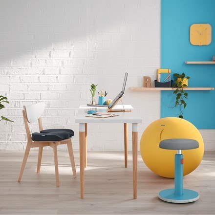 LEITZ Ergonomiczny stołek ERGO COSY, niebieski LEITZ Ergonomiczny stołek ERGO COSY, niebieski