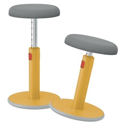 LEITZ Ergonomiczny stołek ERGO COSY, żółty LEITZ Ergonomiczny stołek ERGO COSY, żółty