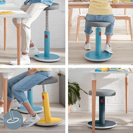 LEITZ Ergonomiczny stołek ERGO COSY, żółty LEITZ Ergonomiczny stołek ERGO COSY, żółty