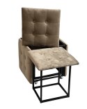 Go Gift Puf-transformator 5w1 - 5 taboretów w 1 pufie cappuccino velvet 2284