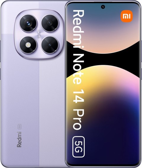 Smartfon Xiaomi Redmi Note 14 Pro 5G 12/512GB Lavander Purple Smartfon Xiaomi Redmi Note 14 Pro 5G 12/512GB Lavander Purple