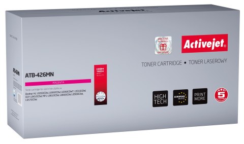 Activejet ATB-426MN Toner (zamiennik Brother TN-426M; Supreme; 6500 stron; czerwony) Activejet ATB-426MN Toner (zamiennik Brother TN-426M; Supreme; 6500 stron; czerwony)