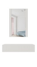 Cama MEBLE Toaletka z lustrem PAFOS 80x41,6x100 biały mat