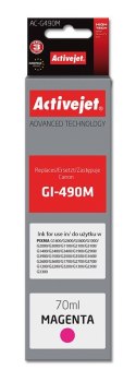 Activejet Activejet AC-G490M Tusz (zamiennik Canon GI-490M; Supreme; 70 ml; 7000 stron, czerwony)
