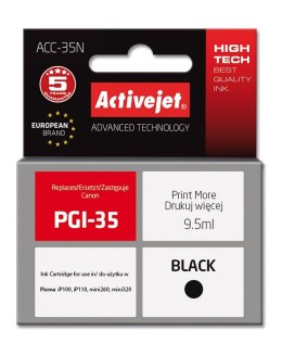 Activejet Activejet ACC-35N Tusz (zamiennik Canon PGI-35; Supreme; 9,5 ml; czarny)