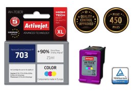 Activejet Activejet AH-703CR Tusz (zamiennik HP 703 CD888AE; Premium; 21 ml; kolor)