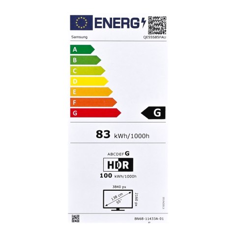 Telewizor Samsung QE55S85F QLED 55" 4K Ultra HD 120Hz Tizen Dolby Atmos Czarny Telewizor Samsung QE55S85F QLED 55" 4K Ultra HD 120Hz Tizen Dolby Atmos Czarny