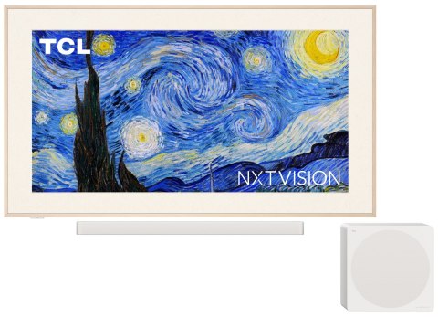 Telewizor TCL NXTFrame 55A300 PRO QLED 55'' 4K Ultra HD 144Hz Google TV Dolby Vision IQ Biały Telewizor TCL NXTFrame 55A300 PRO QLED 55'' 4K Ultra HD 144Hz Google TV Dolby Vision IQ Biały
