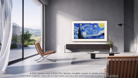 Telewizor TCL NXTFrame 55A300 PRO QLED 55'' 4K Ultra HD 144Hz Google TV Dolby Vision IQ Biały Telewizor TCL NXTFrame 55A300 PRO QLED 55'' 4K Ultra HD 144Hz Google TV Dolby Vision IQ Biały