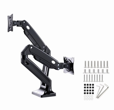 GEMBIRD BIURKOWE REGULOWANE RAMIĘ NA 2 MONITORY 17"-35" DO 10KG GEMBIRD BIURKOWE REGULOWANE RAMIĘ NA 2 MONITORY 17"-35" DO 10KG