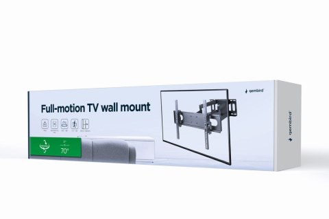 GEMBIRD UCHWYT ŚCIENNY LCD 37"-70" VESA MAX 600 X 400MM, DO 35KG GEMBIRD UCHWYT ŚCIENNY LCD 37"-70" VESA MAX 600 X 400MM, DO 35KG