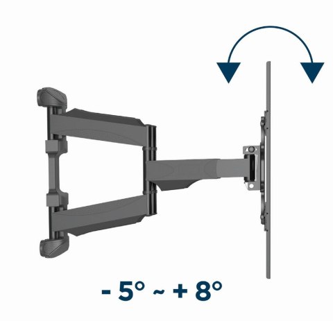 GEMBIRD UCHWYT ŚCIENNY REGULOWANY LCD 32"-75" VESA MAX 600 X 400MM, DO 45KG GEMBIRD UCHWYT ŚCIENNY REGULOWANY LCD 32"-75" VESA MAX 600 X 400MM, DO 45KG