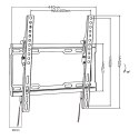 Maclean MACLEAN UCHWYT DO TV MAX VESA 400X400, 32-70", 45KG, REG. ODCHYLENIA +0°~-10°, MC-412