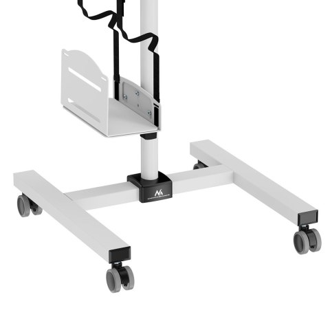 MACLEAN WÓZEK STAND PROFESJONALNY, MOBILNE STANOWISKO KOMPUTEROWE NA KÓŁKACH, MAX 17"-32", MAX 20KG MC-793 W MACLEAN WÓZEK STAND PROFESJONALNY, MOBILNE STANOWISKO KOMPUTEROWE NA KÓŁKACH, MAX 17"-32", MAX 20KG MC-793 W