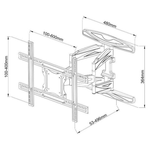 TECHLY UCHWYT ŚCIENNY TV LED/LCD 40-80 CALI 50KG O TECHLY UCHWYT ŚCIENNY TV LED/LCD 40-80 CALI 50KG O
