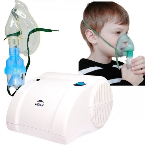 Cichy inhalator tłokowy z dwiema maskami Cichy inhalator tłokowy z dwiema maskami