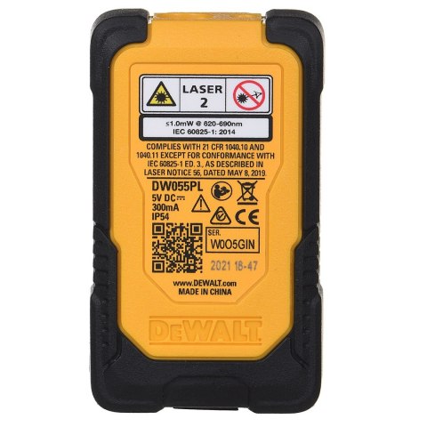 Dalmierz laserowy DEWALT 16m DW055PL-XJ Dalmierz laserowy DEWALT 16m DW055PL-XJ
