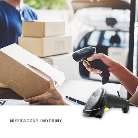 QOLTEC CZYTNIK KODÓW KRESKOWYCH LASEROWY | 1D | USB | CZARNY QOLTEC CZYTNIK KODÓW KRESKOWYCH LASEROWY | 1D | USB | CZARNY