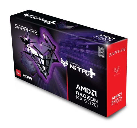 Karta graf. SAPPHIRE NITRO+ RX 9070 GAMING OC 16GB Karta graf. SAPPHIRE NITRO+ RX 9070 GAMING OC 16GB