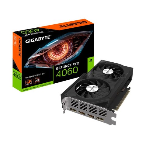 Karta graficzna Gigabyte GeForce RTX 4060 WINDFORCE OC 8GB GDDR6 Karta graficzna Gigabyte GeForce RTX 4060 WINDFORCE OC 8GB GDDR6