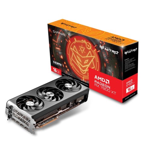 Karta graficzna SAPPHIRE RADEON RX 7800 XT NITRO+ GAMING OC 16GB GDDR6 Karta graficzna SAPPHIRE RADEON RX 7800 XT NITRO+ GAMING OC 16GB GDDR6