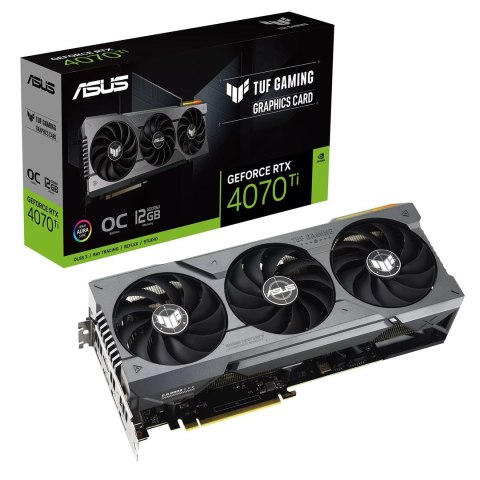 Karta graficzna ASUS TUF Gaming GeForce RTX 4070 Ti 12GB GDDR6X OC Edition (WYPRZEDAŻ) Karta graficzna ASUS TUF Gaming GeForce RTX 4070 Ti 12GB GDDR6X OC Edition (WYPRZEDAŻ)