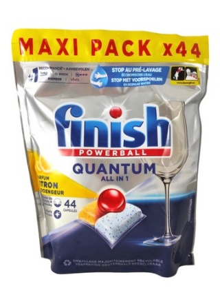 Finish Kapsułki do zmywarki tabletki Quantum All in One lemon 44 sztuki