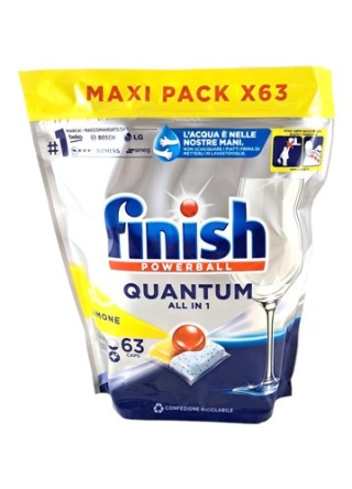 FINISH QUANTUM All in 1 LEMON 63 sztuki tabletki do zmywarki