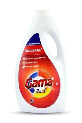 GAMA ŻEL DO PRANIA UNIWERSALNY 50 PRAŃ 2,5L DE