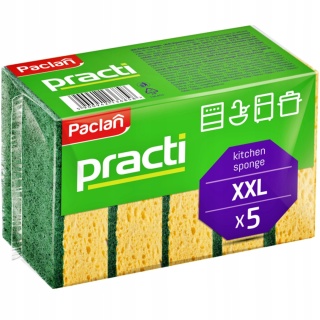 Gąbka Czyscik Zmywak Kuchenny Do Naczyń PACLAN XXL Duży 5 sztuk