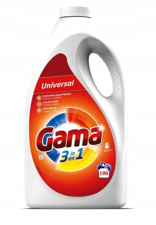 Gama żel do prania 3w1 koncentrat Uniwersalny 4,5l 100 prań