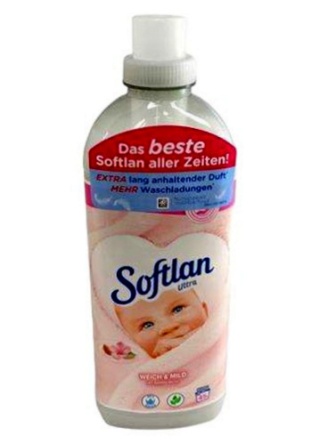 Koncentrat do płukania tkanin Softlan Ultra Weich&Mild Migdałowy 45 prań 1l