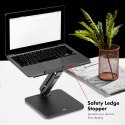 Maclean MACLEAN PODSTAWKA BIURKOWA NA MONITOR LUB LAPTOP, SPRĘŻYNA GAZOWA, DO PRACY STOJĄCO SIEDZĄCEJ, CZARNA MC-493