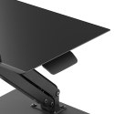 Maclean MACLEAN PODSTAWKA BIURKOWA NA MONITOR LUB LAPTOP, SPRĘŻYNA GAZOWA, DO PRACY STOJĄCO SIEDZĄCEJ, CZARNA MC-493
