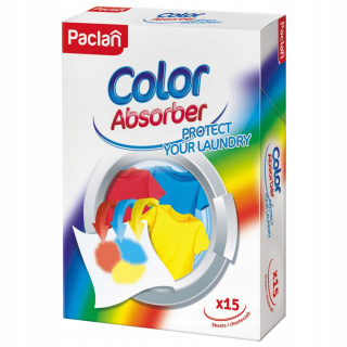 Ściereczki Wyłapujące Kolor w Praniu, 15 szt PACLAN Color Absorber