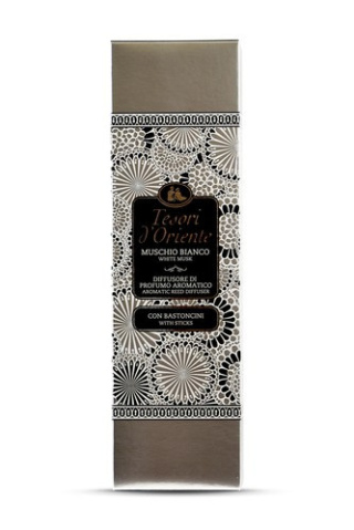 Tesori d'Oriente patyczki zapachowe Muschio Bianco Białe piżmo 200 ml