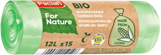Worki na Smieci Bio Biodegradowalne PACLAN 12L 15 szt