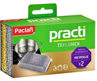 Zmywak kuchenny Gąbka TEFLONEX profilowany Paclan 2 sztuki