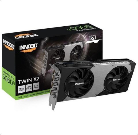 Karta graficzna INNO3D RTX 5060 Ti Twin X2 16GB Karta graficzna INNO3D RTX 5060 Ti Twin X2 16GB