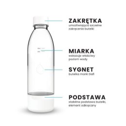Dafi Zestaw dodatkowych butelek do saturatora Dafi PushAir 2x0,7L (białe)
