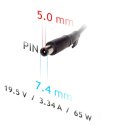 Akyga Zasilacz Akyga AK-ND-33 do notebooka DELL (19,5 V; 3,34 A; 65W; 7.4 mm x 5 mm)