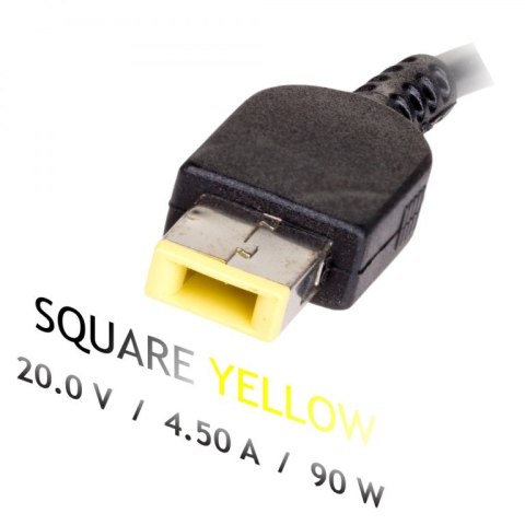 Zasilacz Akyga AK-ND-42 do notebooka (20 V; 4,5 A; 90W; Slim Tip, Square yellow ) Zasilacz Akyga AK-ND-42 do notebooka (20 V; 4,5 A; 90W; Slim Tip, Square yellow )