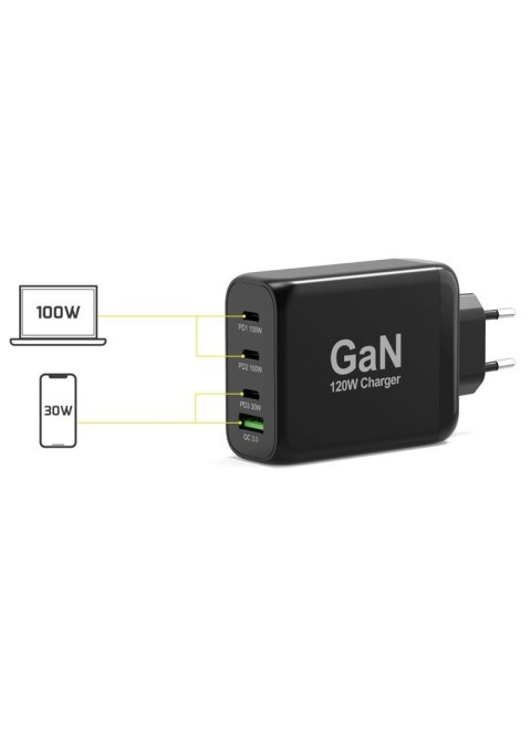 Zasilacz PORT DESIGNS 900107-EU 120 W - TYPE C GaN Zasilacz PORT DESIGNS 900107-EU 120 W - TYPE C GaN
