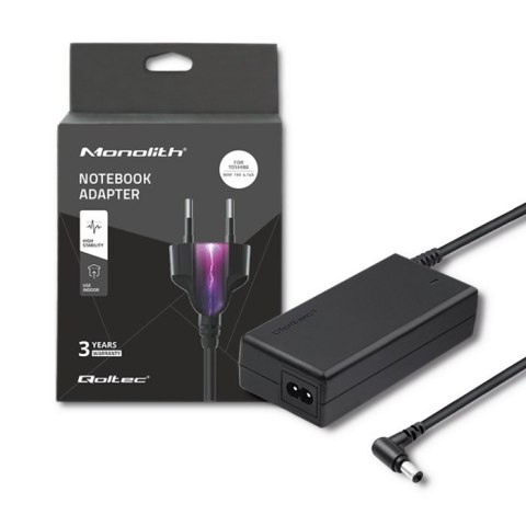 Zasilacz Qoltec 50090.90W do notebooka Toshiba (19 V; 4,74 A; 90W; 5.5 mm x 2.5 mm) Zasilacz Qoltec 50090.90W do notebooka Toshiba (19 V; 4,74 A; 90W; 5.5 mm x 2.5 mm)