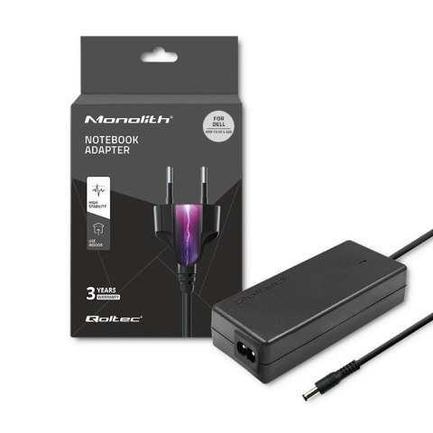Zasilacz Qoltec 51516.90W do notebooka DELL (19,5 V; 4,62 A; 90W; 4.5 mm x 3 mm) Zasilacz Qoltec 51516.90W do notebooka DELL (19,5 V; 4,62 A; 90W; 4.5 mm x 3 mm)