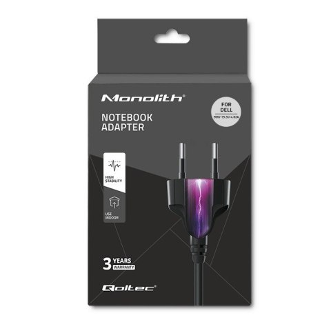 Zasilacz Qoltec 51516.90W do notebooka DELL (19,5 V; 4,62 A; 90W; 4.5 mm x 3 mm) Zasilacz Qoltec 51516.90W do notebooka DELL (19,5 V; 4,62 A; 90W; 4.5 mm x 3 mm)