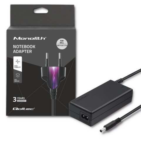 Zasilacz Qoltec 51518.45W do notebooka DELL (19,5 V; 2,31 A; 45W; 4.5 mm x 3 mm) Zasilacz Qoltec 51518.45W do notebooka DELL (19,5 V; 2,31 A; 45W; 4.5 mm x 3 mm)