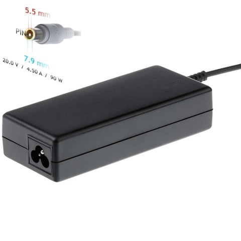 Zasilacz sieciowy Akyga AK-ND-18 do notebooka IBM, Lenovo (20 V; 4,5 A; 90W; 7.9 mm x 5.5 mm) Zasilacz sieciowy Akyga AK-ND-18 do notebooka IBM, Lenovo (20 V; 4,5 A; 90W; 7.9 mm x 5.5 mm)