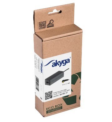Zasilacz sieciowy Akyga AK-ND-47 do notebooka Acer, DELL, Packard Bell (19 V; 2,15 A; 40W; 5.5 mm x 1.7 mm) Zasilacz sieciowy Akyga AK-ND-47 do notebooka Acer, DELL, Packard Bell (19 V; 2,15 A; 40W; 5.5 mm x 1.7 mm)