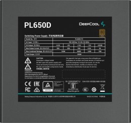 DEEPCOOL Zasilacz DeepCool PL650-D 650W 80 Plus Bronze